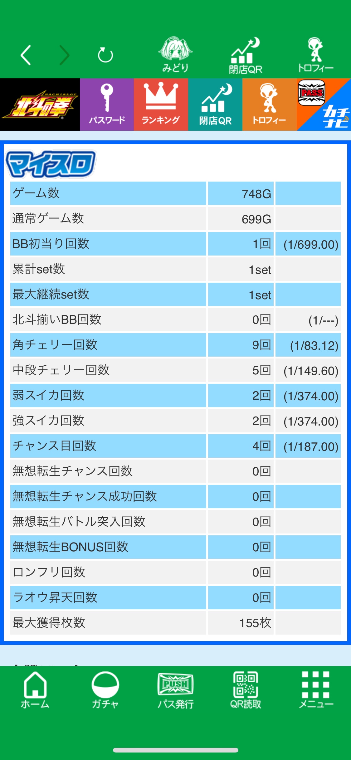 スマスロ北斗のマイスロ