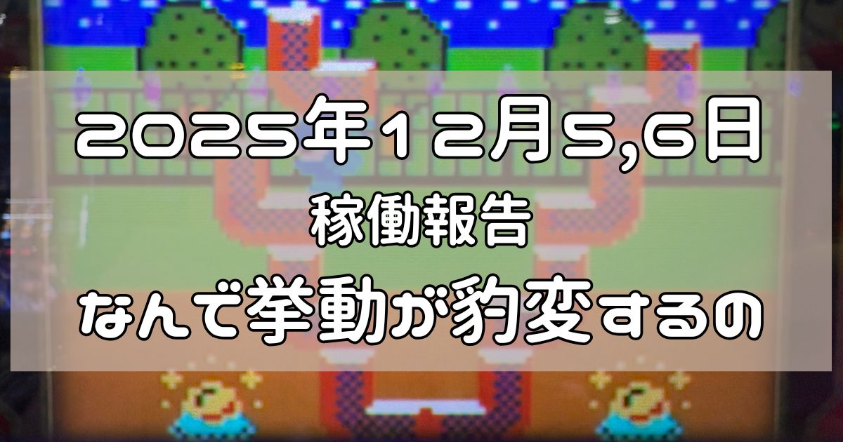 稼働報告 2025年12月5,6日