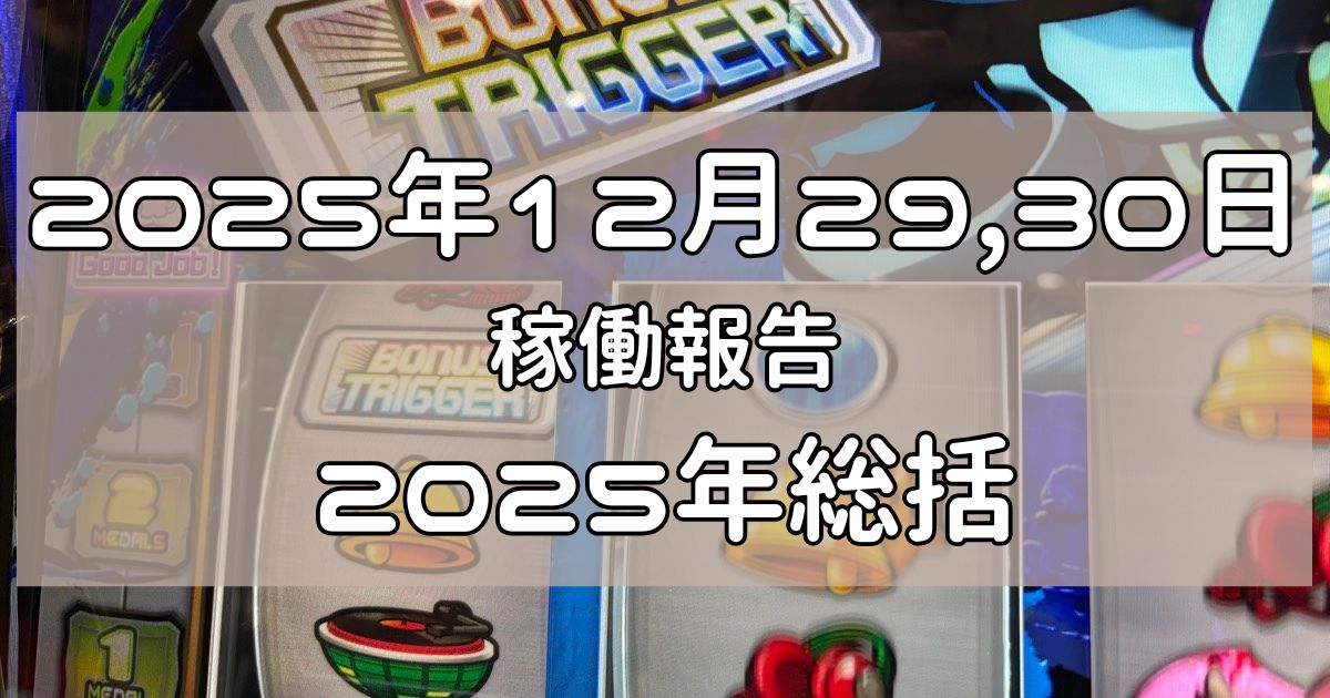 稼働報告　2025年12月29,30日